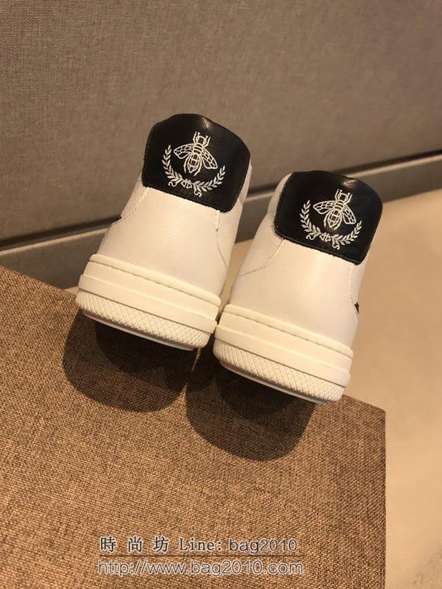 GUCCI男鞋 2019HK專櫃同步 古馳休閒男板鞋 Gucci高幫系帶男鞋  hdnx1341